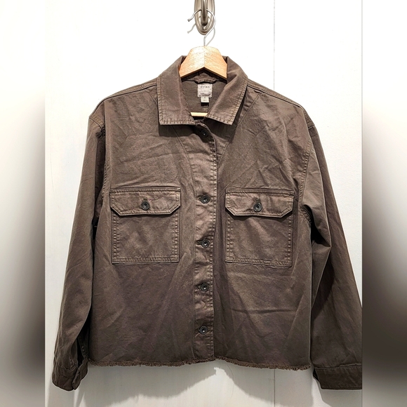 Dylan Cotton Linen Jacket Olive‎ Green Women's Size Small NWOT - Picture 1 of 10